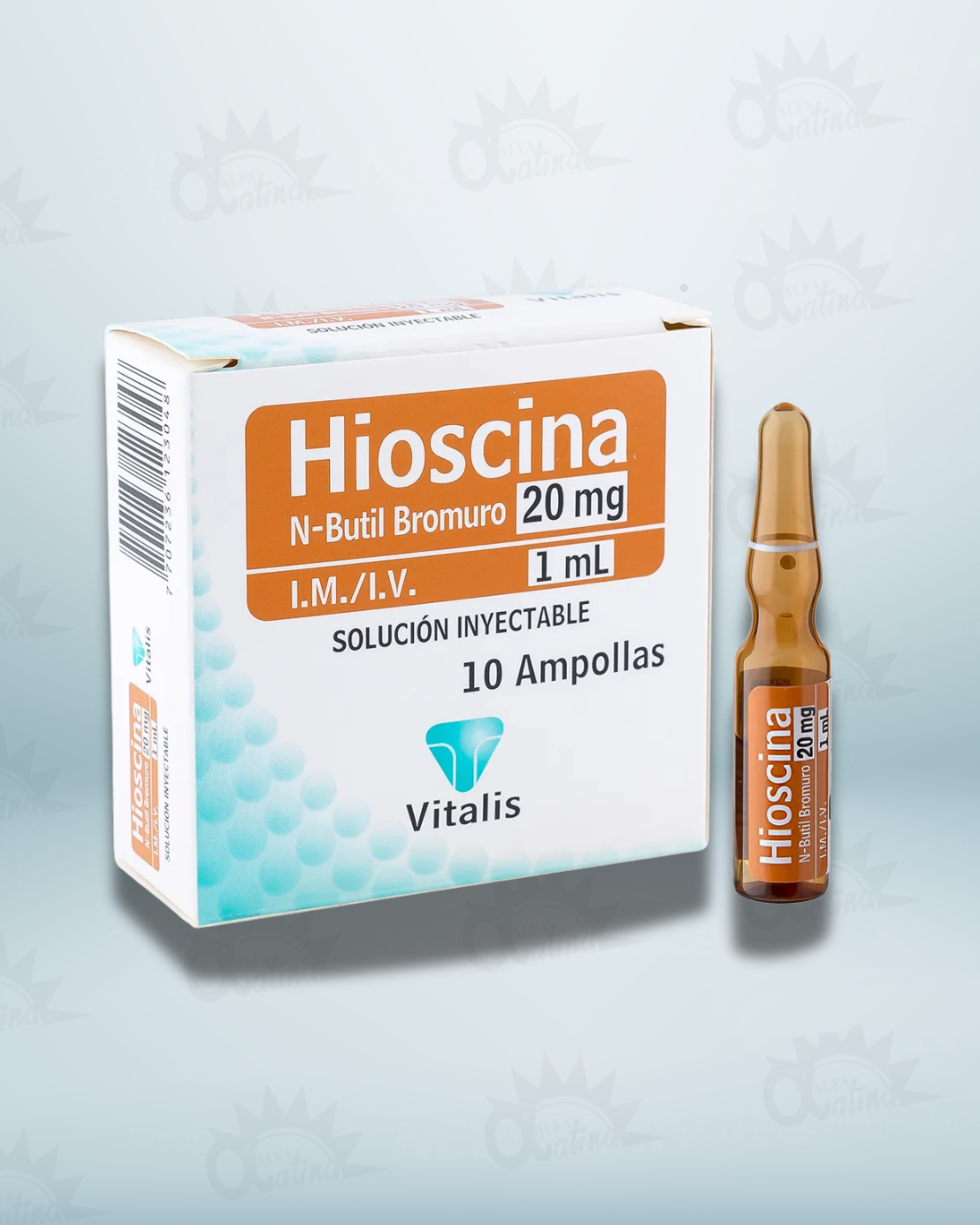 HIOSCIONA BUTIL 20 MG AMPOLLA 18261